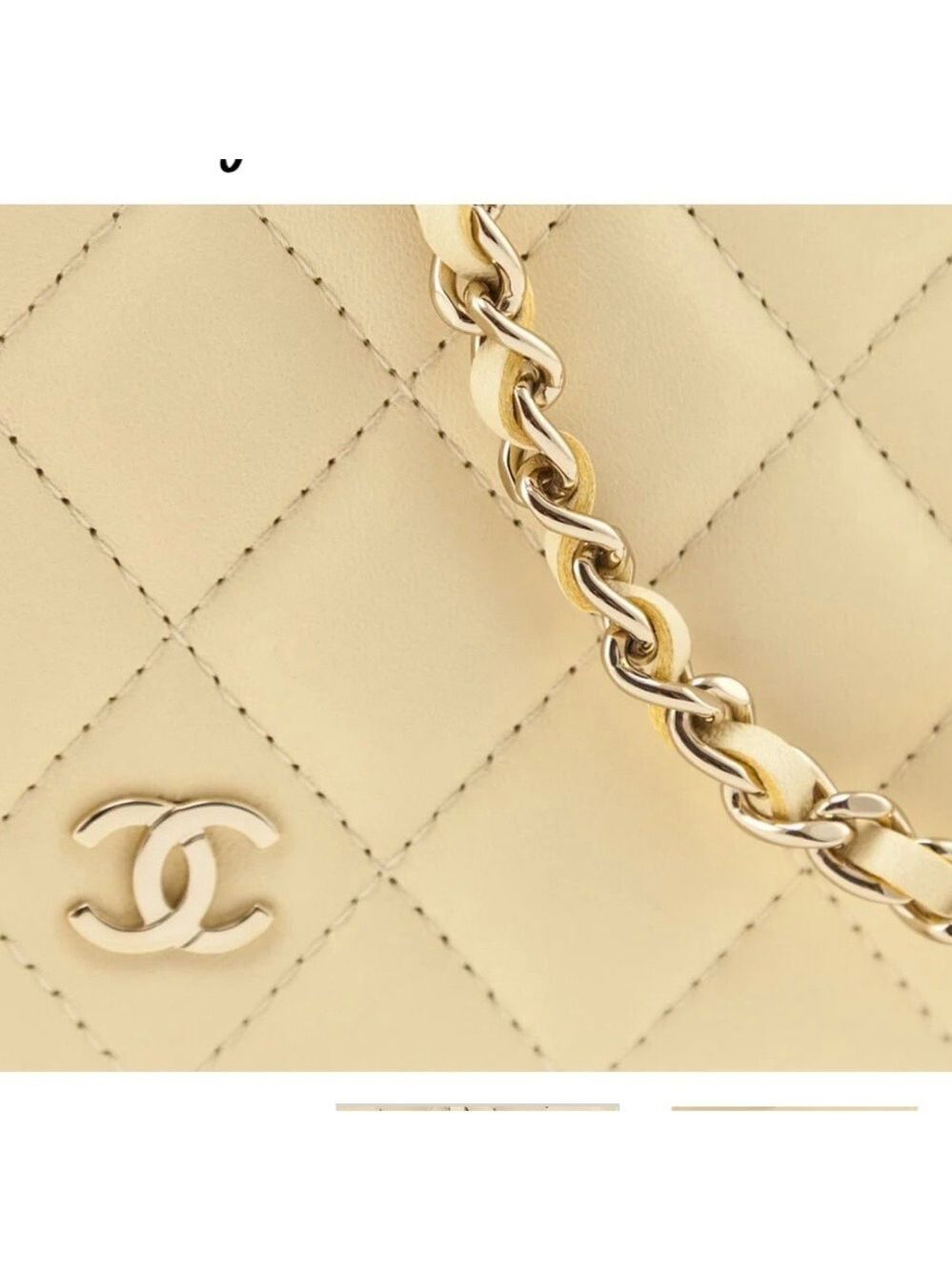 CHANEL Pastel Yellow Quilted Lambskin Crossbody Wallet on Chain “WOC” BRAND NEW - Picture 13 of 15